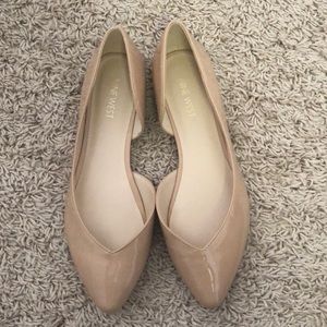 Patent leather flats